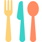 Fork, butter knife and spoon