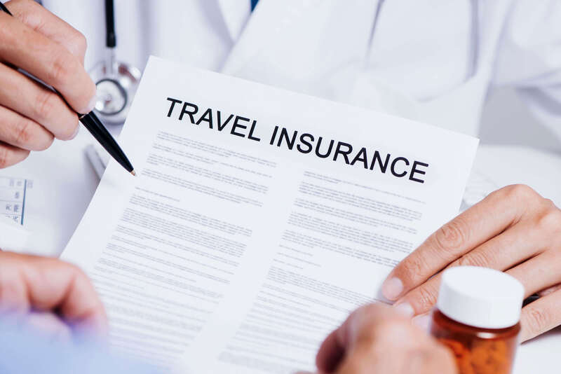 Travel insurance paperwork